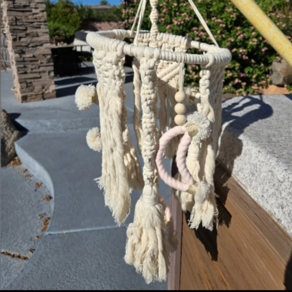 Handmade macrame baby